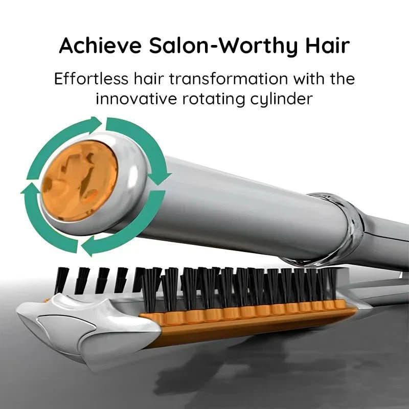 Rotating Hot Air Hair Brush Styler for Volume and Smooth Blowout Finish