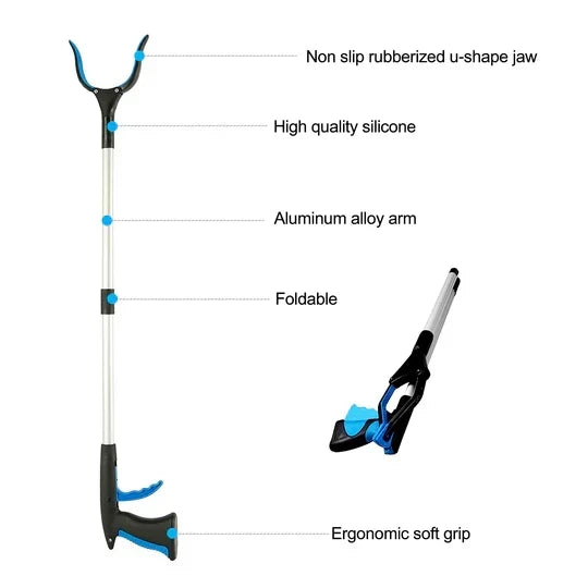 Rotating Lightweight Reacher Grabber Tool