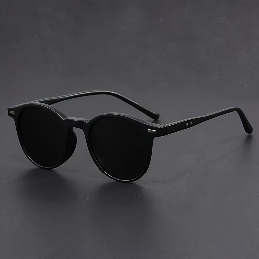 Round Tortoiseshell Sunglasses with Lightweight Full Frame