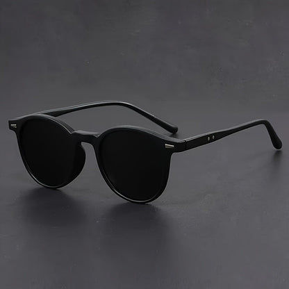 Round Tortoiseshell Sunglasses with Lightweight Full Frame