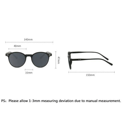 Round Tortoiseshell Sunglasses with Lightweight Full Frame