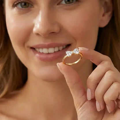 S925 Moissanite Bow Ring Sterling Silver Jewelry