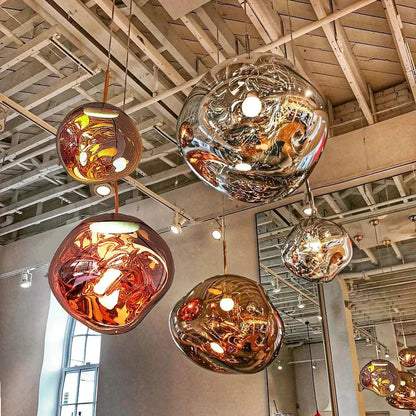 Scandinavian Clear Glass Pendant Ceiling Light Fixture