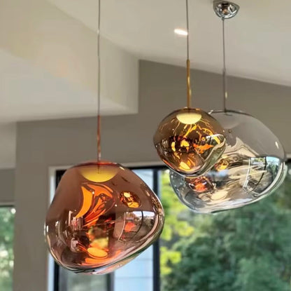 Scandinavian Clear Glass Pendant Ceiling Light Fixture
