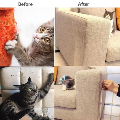 Self Adhesive Cat Scratch Furniture Protector Roll 6.5 ft or 9.8 ft