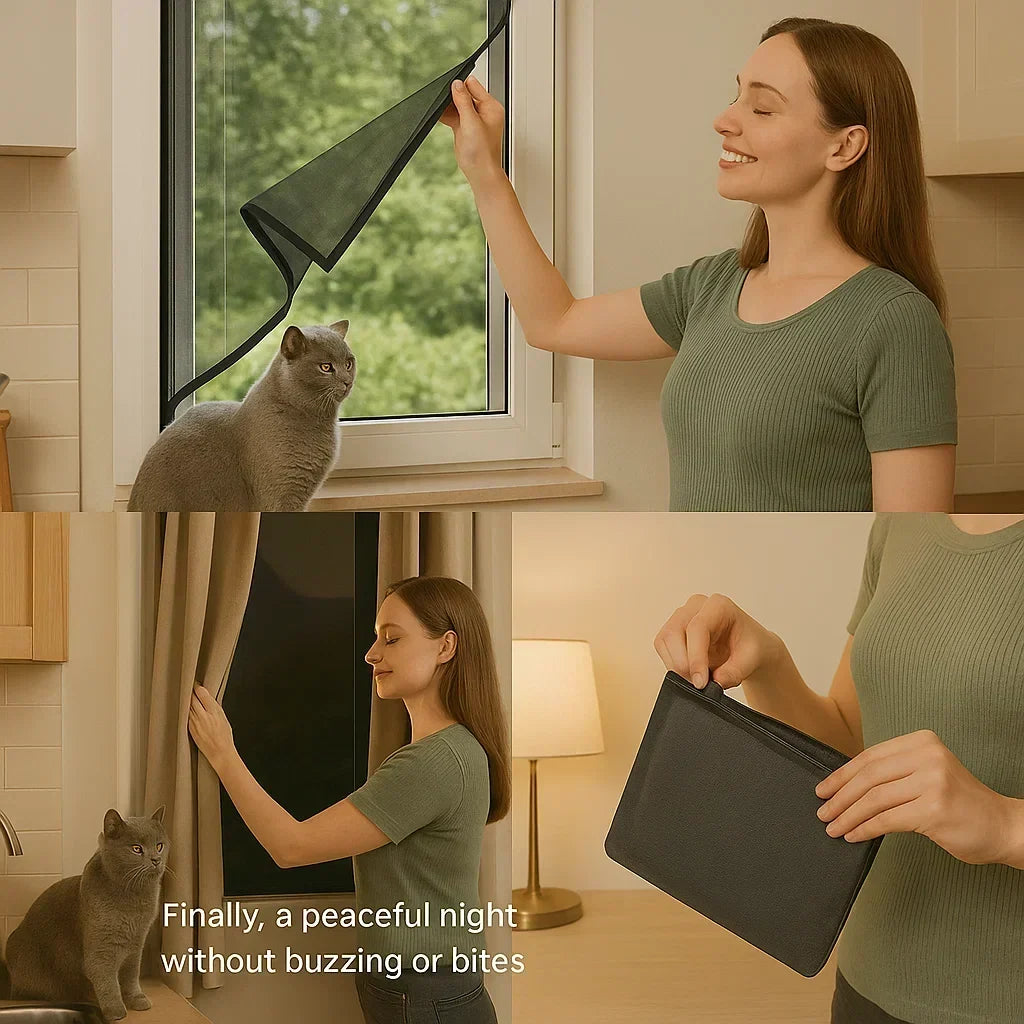 Self Adhesive Mosquito Net Window Screen No See Um Mesh