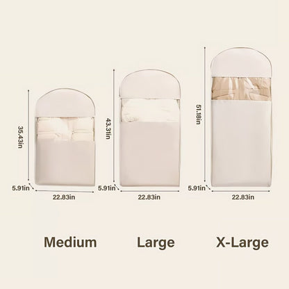 Self Compressing Hanging Garment Storage Bag