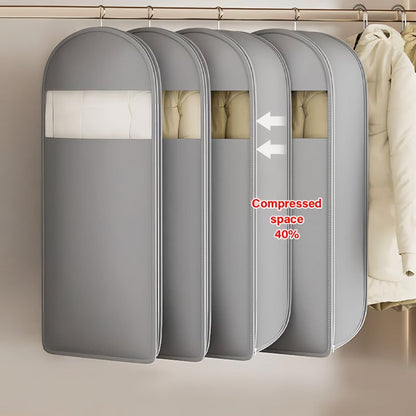 Self Compressing Hanging Garment Storage Bag