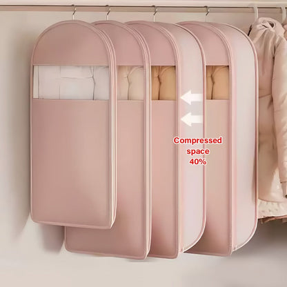 Self Compressing Hanging Garment Storage Bag