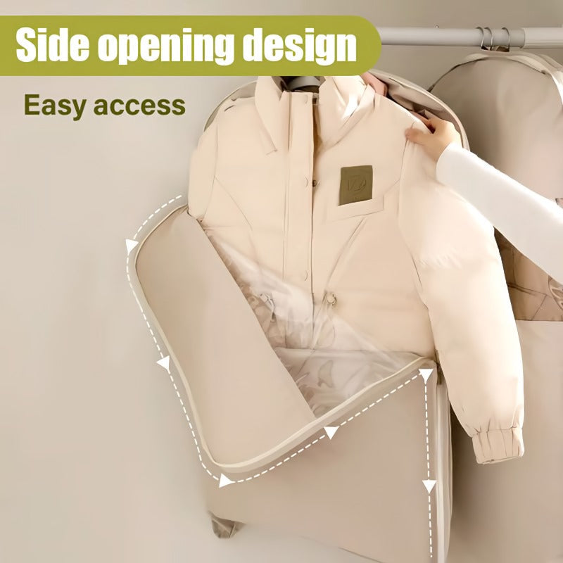 Self Compressing Hanging Garment Storage Bag
