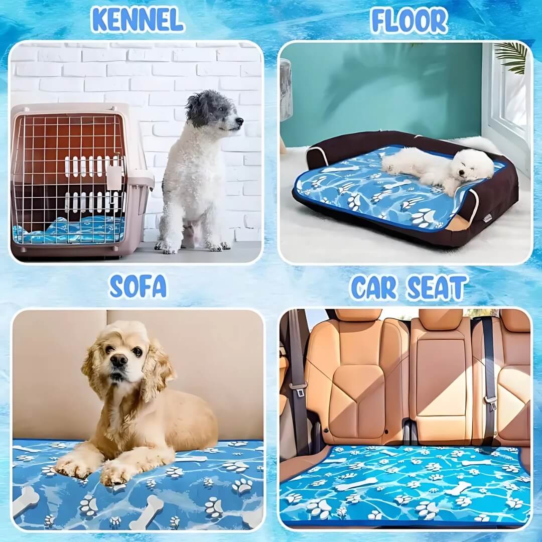 Self Cooling Dog Mat Ice Silk Portable Pet Cooling Pad