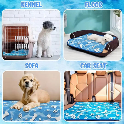 Self Cooling Dog Mat Ice Silk Portable Pet Cooling Pad