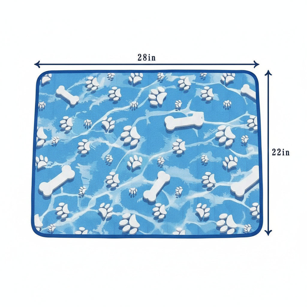 Self Cooling Dog Mat Ice Silk Portable Pet Cooling Pad