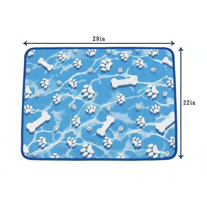 Self Cooling Dog Mat Ice Silk Portable Pet Cooling Pad