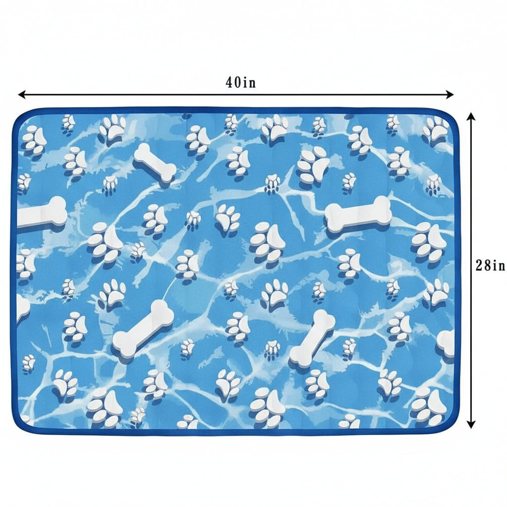 Self Cooling Dog Mat Ice Silk Portable Pet Cooling Pad