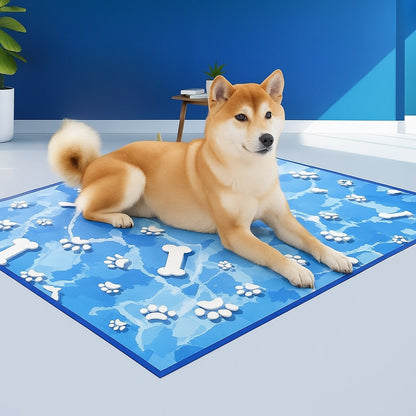 Self Cooling Dog Mat Ice Silk Portable Pet Cooling Pad