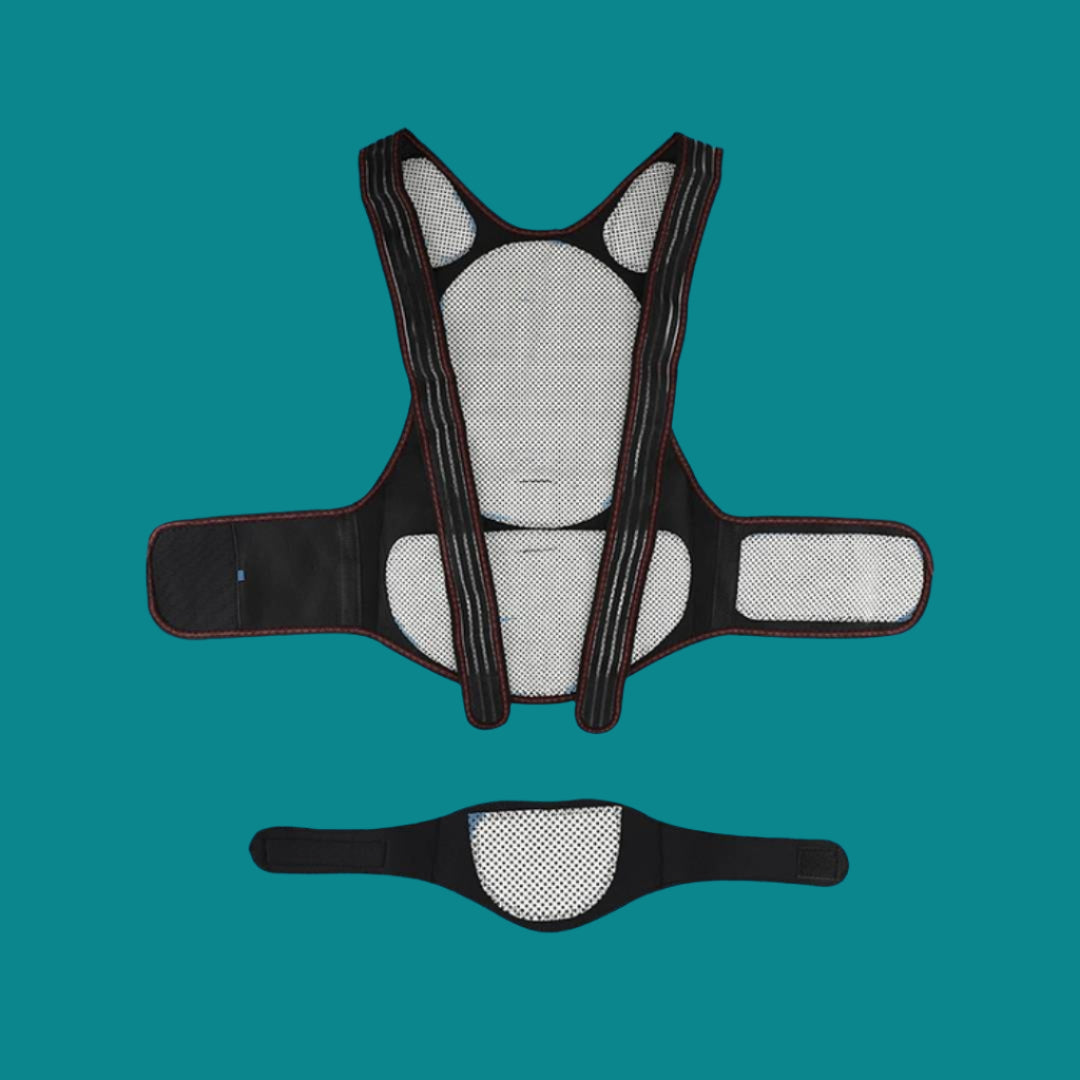 Self Heating Back Support Brace Adjustable Posture Corrector