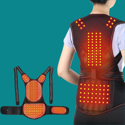 Self Heating Back Support Brace Adjustable Posture Corrector