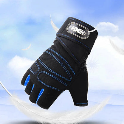 Shock Absorbing Gym Gloves with Wrist Support and Breathable Fit