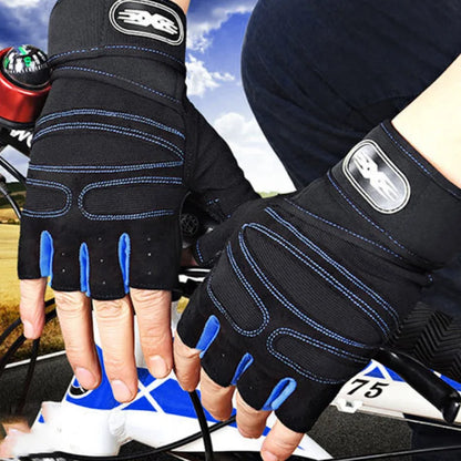 Shock Absorbing Gym Gloves with Wrist Support and Breathable Fit
