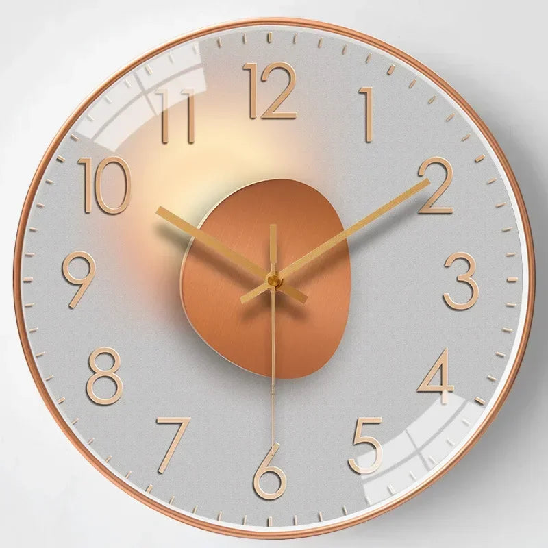 Silent Non-Ticking Wall Clock for Bedroom Office and Home
