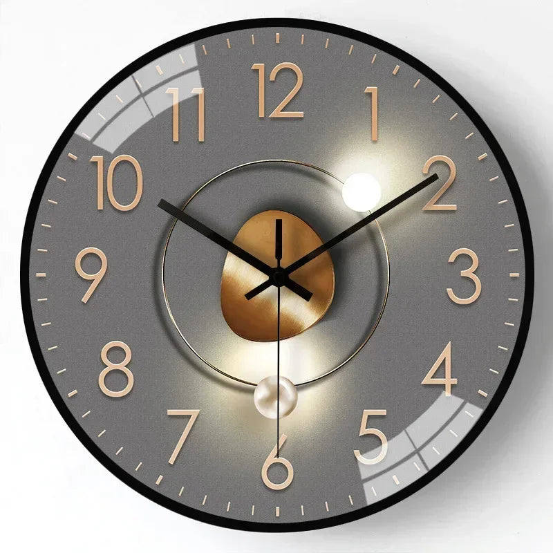 Silent Non-Ticking Wall Clock for Bedroom Office and Home