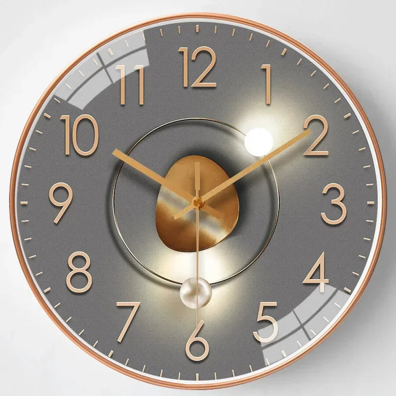 Silent Non-Ticking Wall Clock for Bedroom Office and Home
