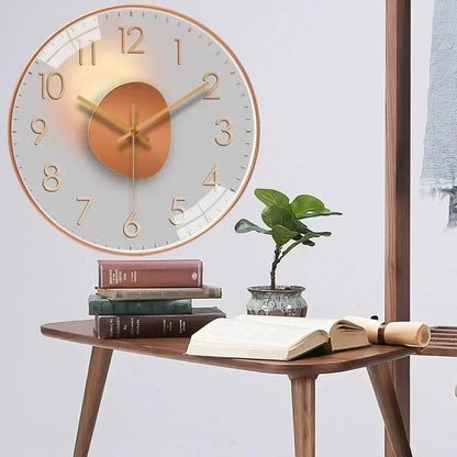 Silent Non-Ticking Wall Clock for Bedroom Office and Home