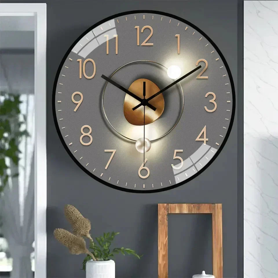Silent Non-Ticking Wall Clock for Bedroom Office and Home