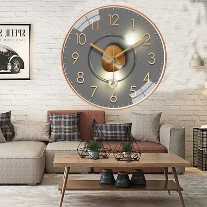 Silent Non-Ticking Wall Clock for Bedroom Office and Home
