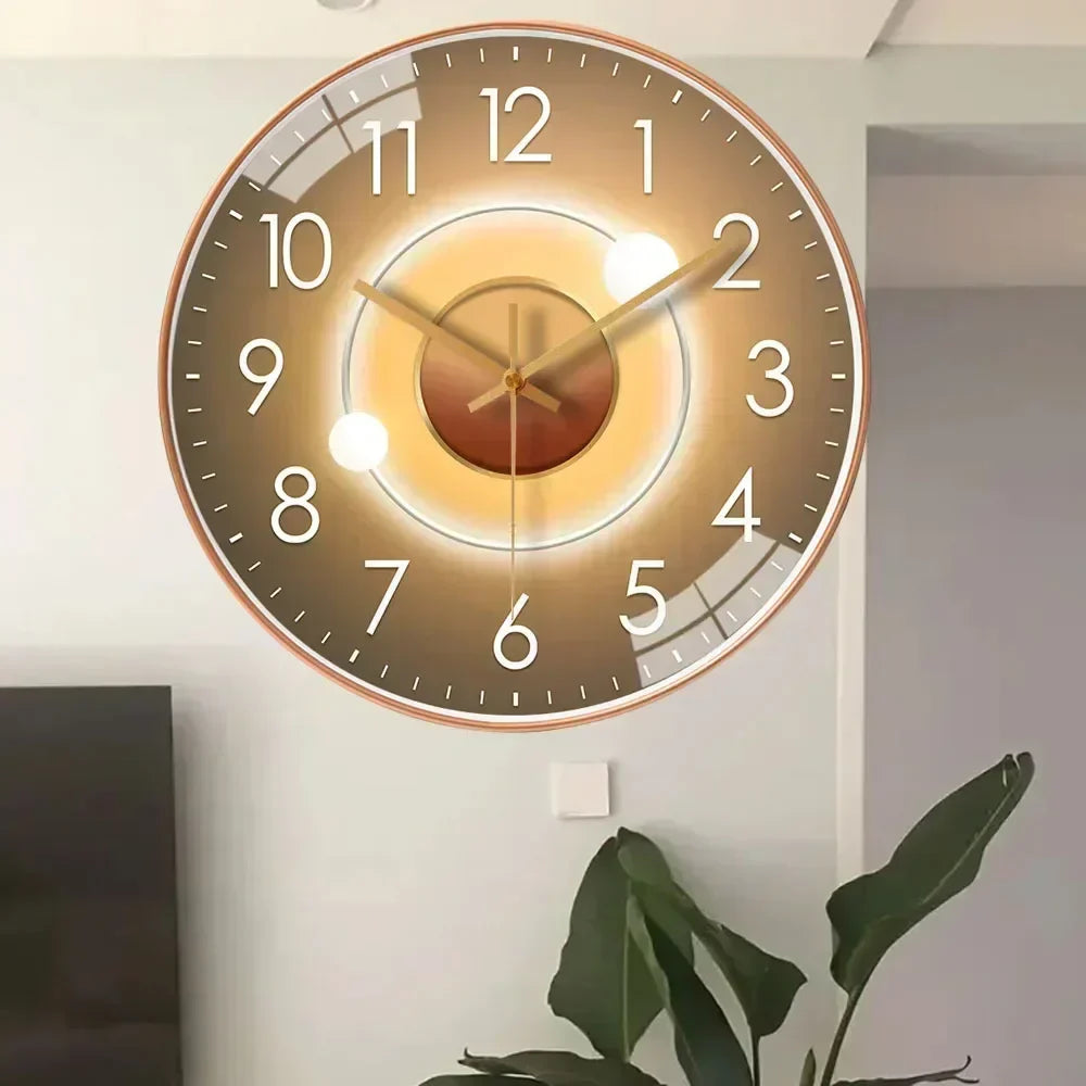 Silent Non-Ticking Wall Clock for Bedroom Office and Home
