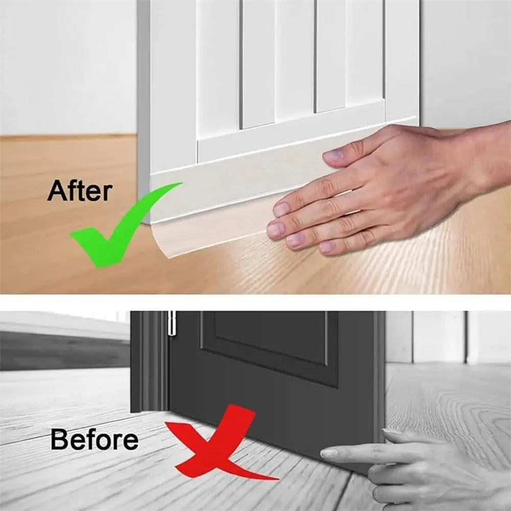 Silicone Door Seal Strip for Draft Dust and Noise Protection
