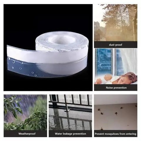 Silicone Door Seal Strip for Draft Dust and Noise Protection