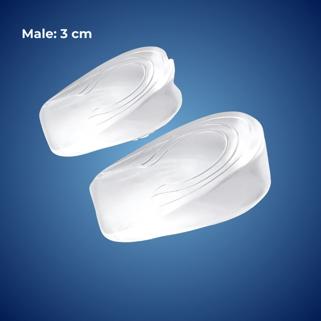 Silicone Gel Heel Lift Inserts Height Increase Insoles