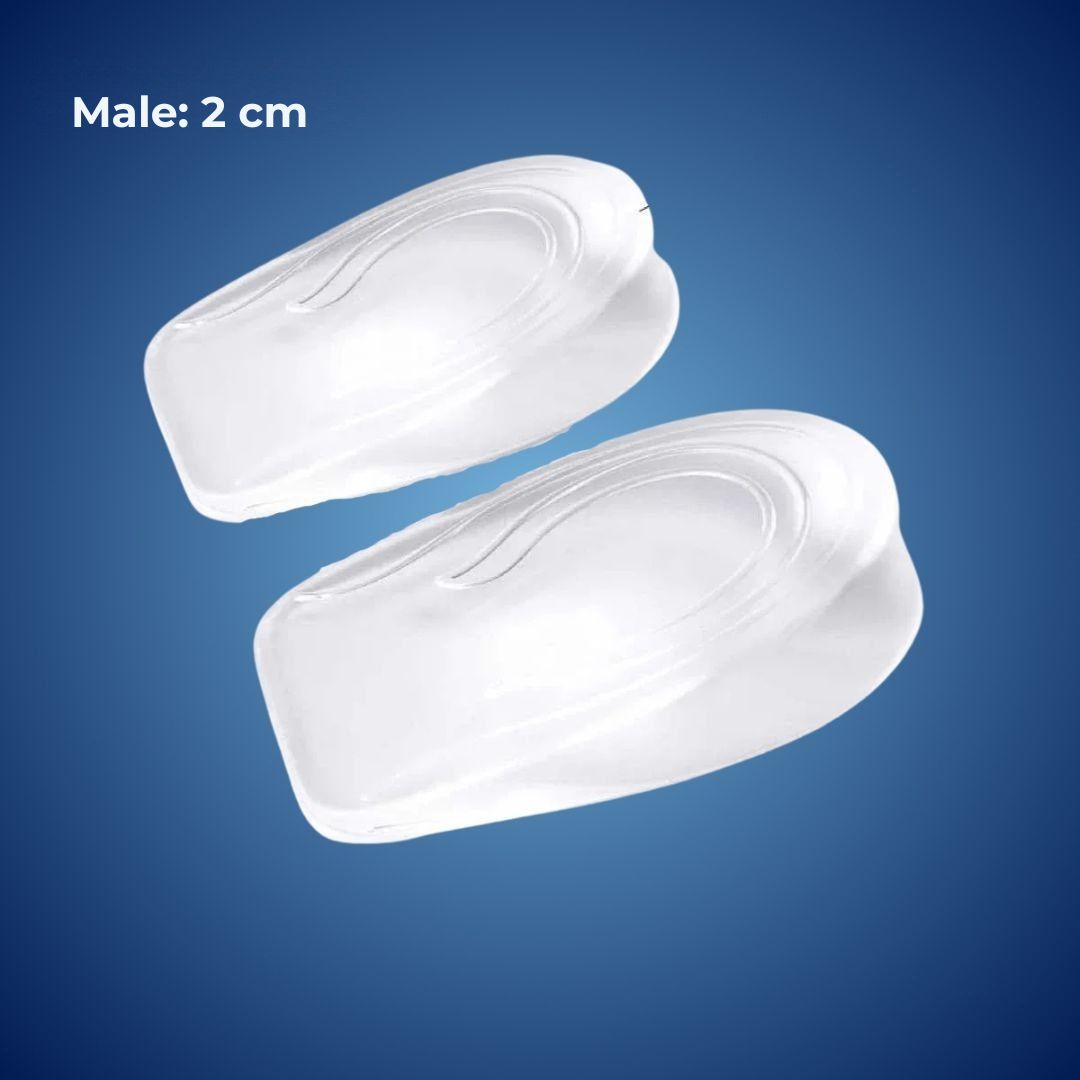 Silicone Gel Heel Lift Inserts Height Increase Insoles