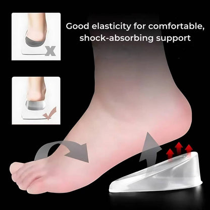 Silicone Gel Heel Lift Inserts Height Increase Insoles