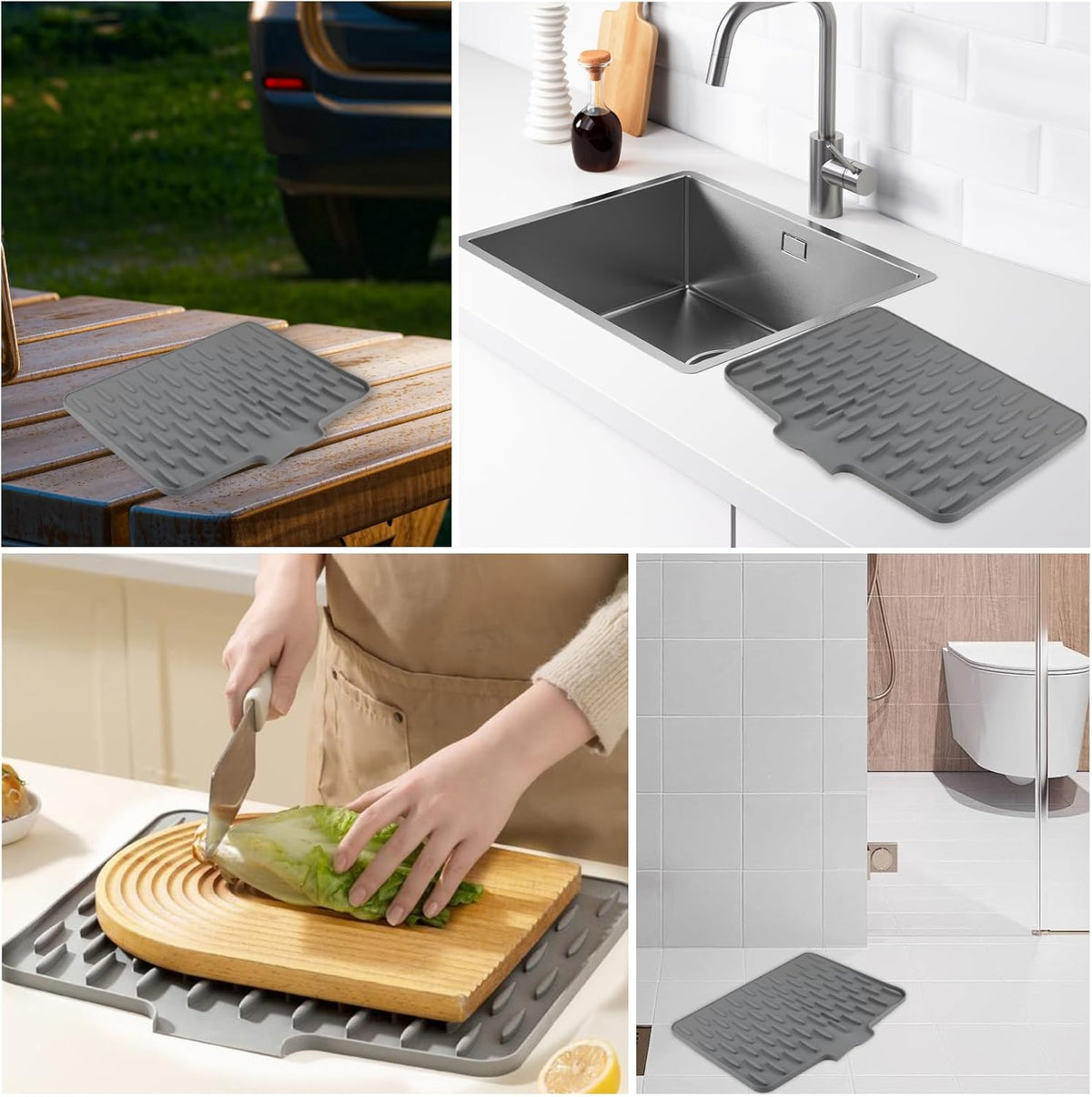 Silicone Kitchen Drying Mat Heat Resistant Non Slip
