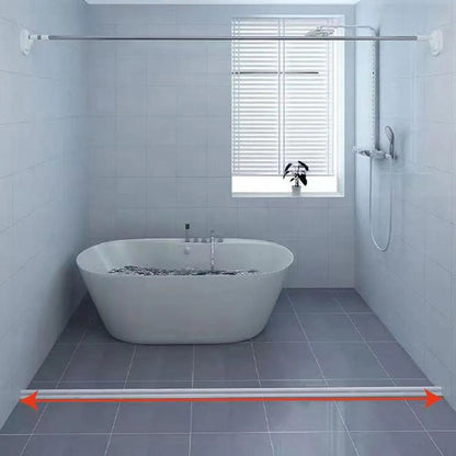 Silicone Shower Water Barrier Strip for Bathroom Floor