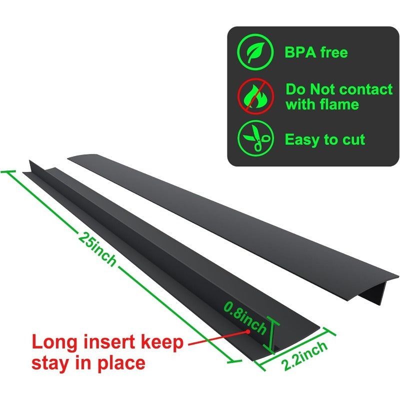 Silicone Stove Gap Cover Countertop Spill Protector
