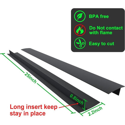 Silicone Stove Gap Cover Countertop Spill Protector