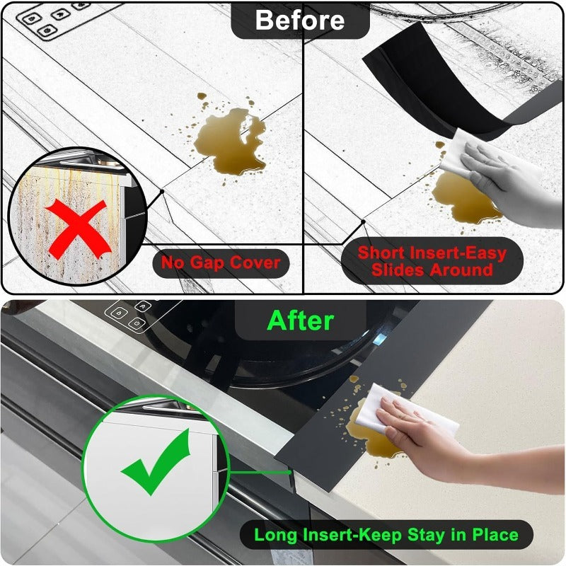 Silicone Stove Gap Cover Countertop Spill Protector