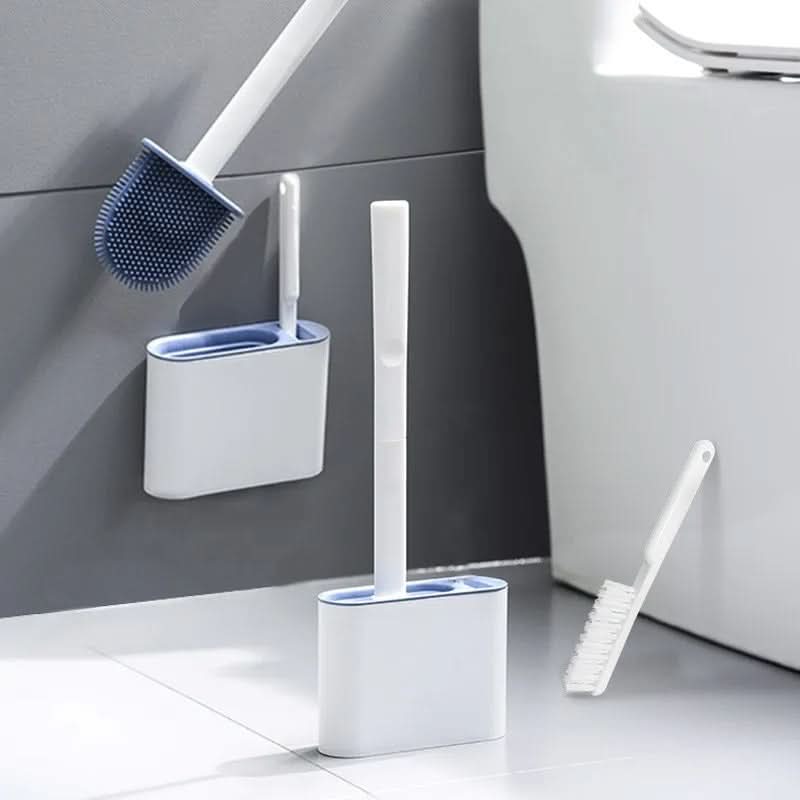 Silicone Toilet Brush with Wall Mounted Holder