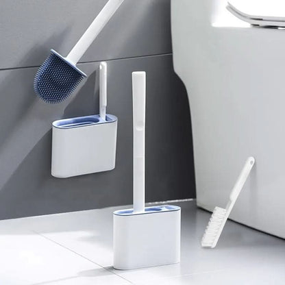 Silicone Toilet Brush with Wall Mounted Holder