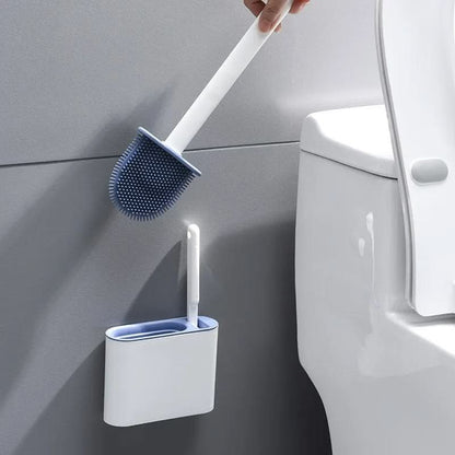 Silicone Toilet Brush with Wall Mounted Holder