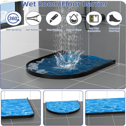 Silicone Water Barrier Strip for Shower and Floor Sealing