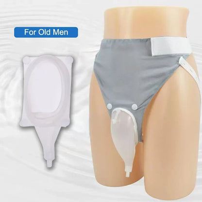 Silicone Wearable Urine Collection System with Catheter and Drainage Bags