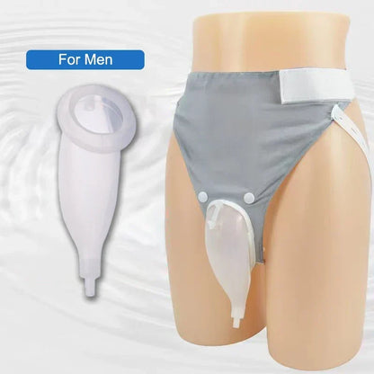 Silicone Wearable Urine Collection System with Catheter and Drainage Bags