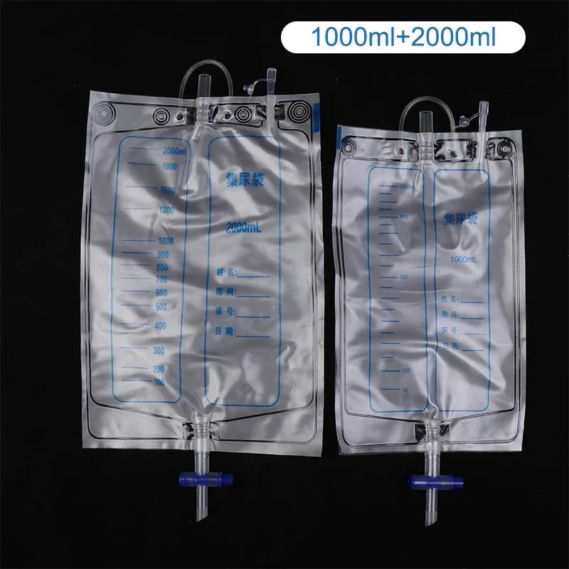 Silicone Wearable Urine Collection System with Catheter and Drainage Bags