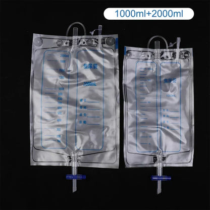 Silicone Wearable Urine Collection System with Catheter and Drainage Bags