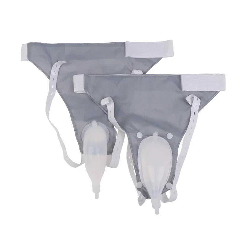 Silicone Wearable Urine Collection System with Catheter and Drainage Bags